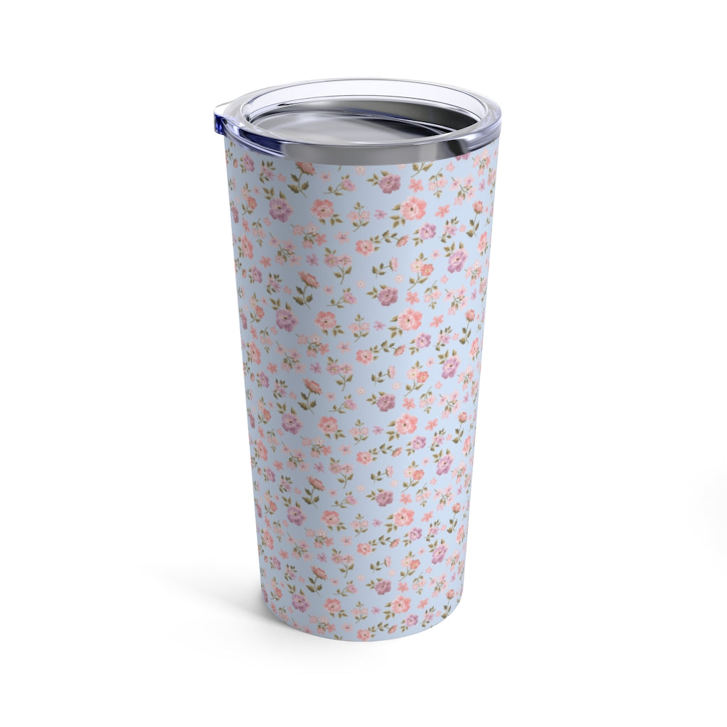 20 oz Tumbler, Blue, Daisy Flower – thewoostershops