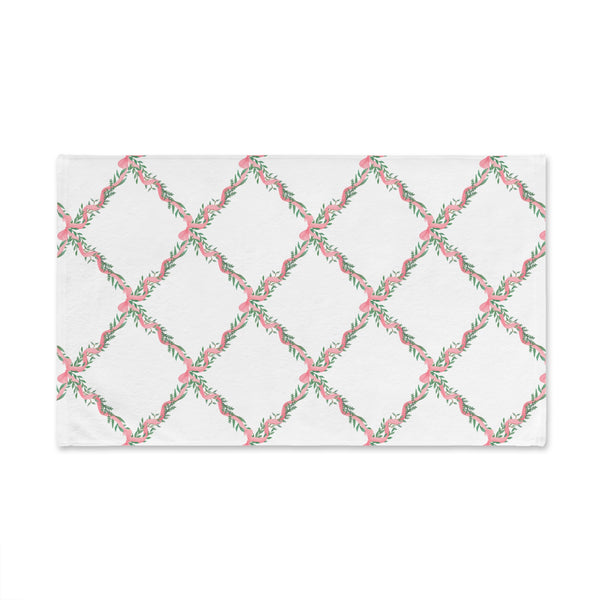 Hand Towel Bow Lattice Pattern