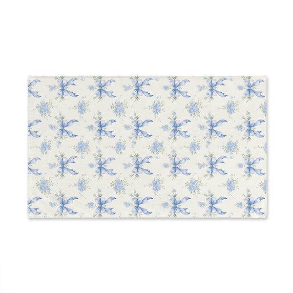 Hand TowelBlue Bows Floral Towel