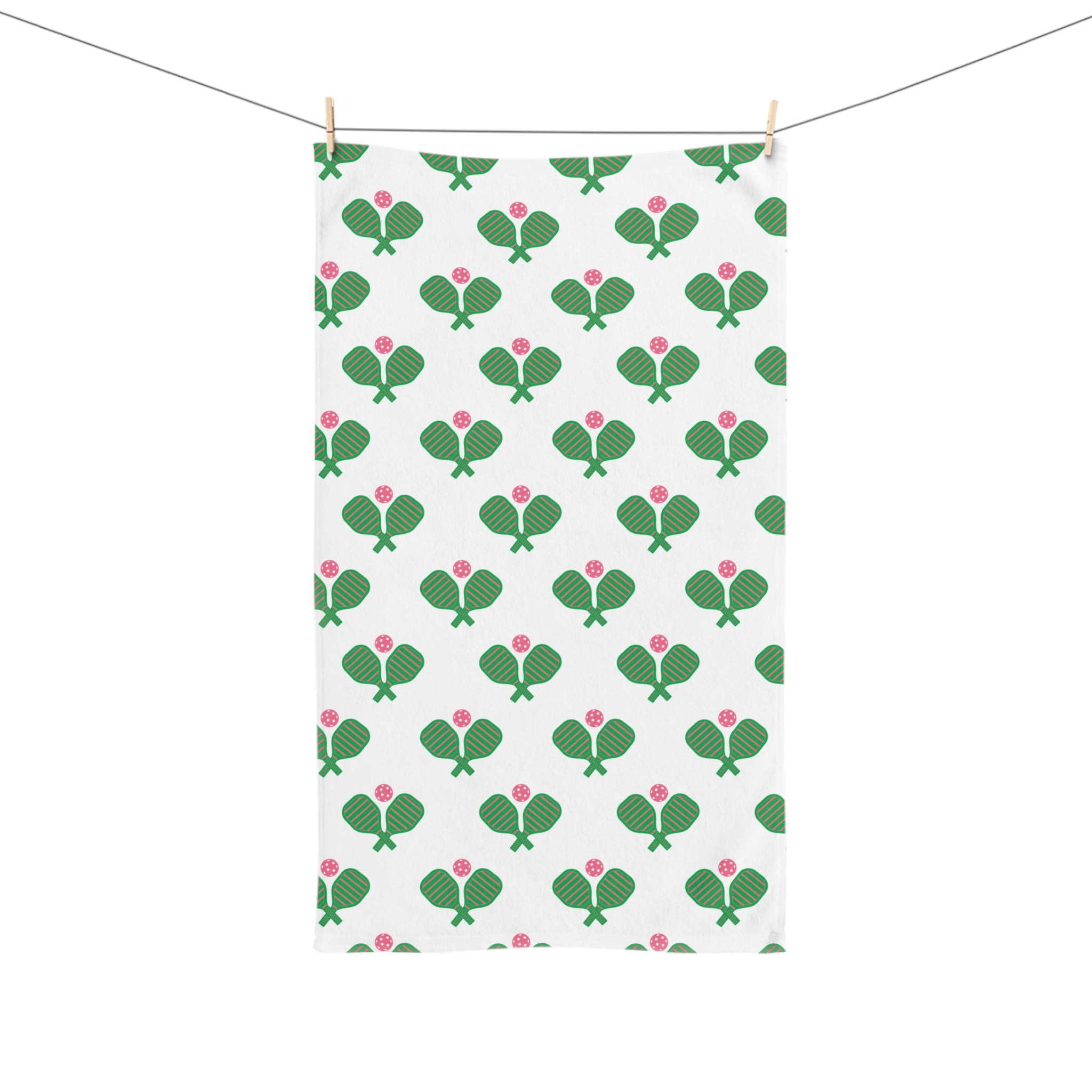 Pickleball Hand Towel in Pickle Ball Print