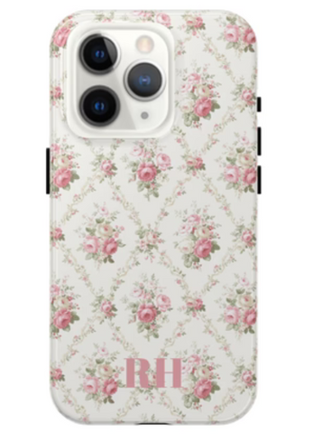 Phone Case - Loveshackfancy inspired Romantic Floral White