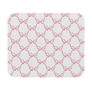 Mouse Pad Watercolor Preppy Bows Pink dorm room home office school supplies